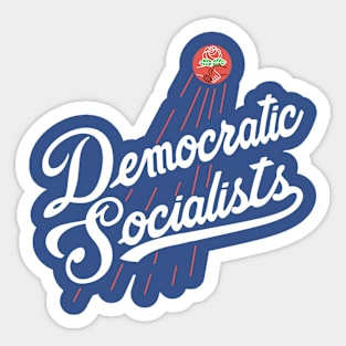 Democratic Socialists Baseball Blue Sticker